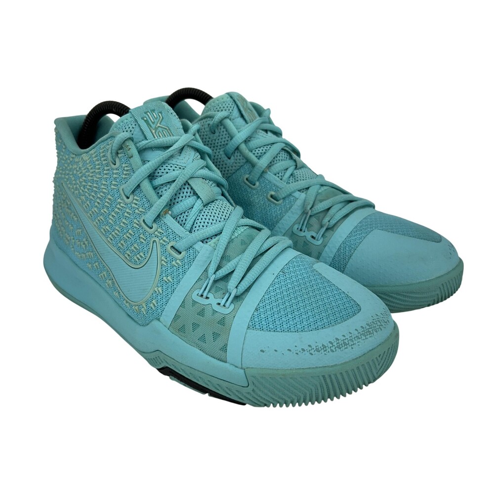 Nike Kyrie 3 Shoes Youth Size 6.5Y Tiffany Aqua Mesh Basketball Sneakers